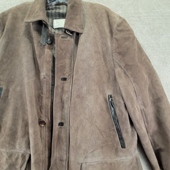 Brioni Bergdorf Goodman Italian Suede Leather Safari Jacket Men EU52/US42 Luxury - Picture 4 of 16